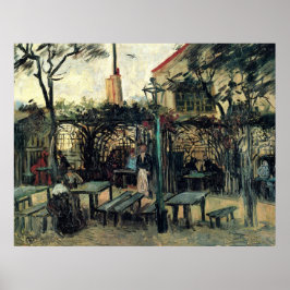 Póster Terraza de un café, Montmartre por Vincent van Gog