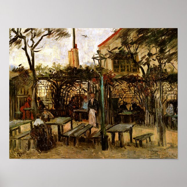 Póster Terraza del Café Montmartre (F238)Bella Artes Van  (Frente)