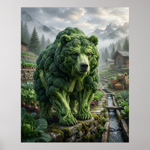 Póster Terraza del Oso Brócoli