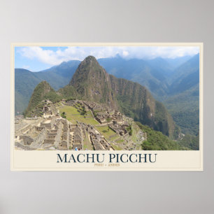 Póster Terrazas de Piedra de Machu Picchu