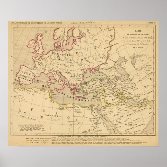 Póster Terre aux trois fils de Noe (Frente)