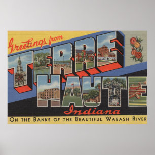 Póster Terre Haute, Indiana - escenas grandes de la letra