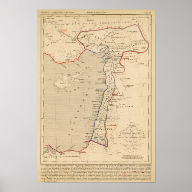 Póster Terre Sainte, croisade pendant la premiere (Frente)