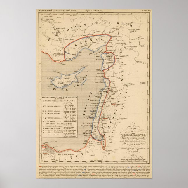 Póster Terre Sainte depuis la deuxieme croisade (Frente)
