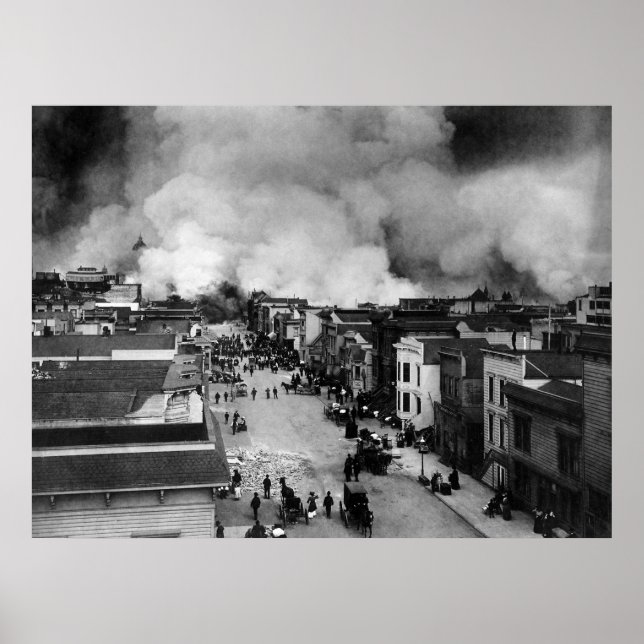 Póster Terremoto de San Francisco de 1906 (Frente)