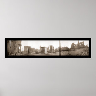 Póster Terremoto San Francisco Foto 1906