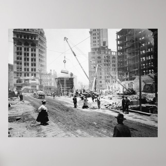 Póster Terreno agitado: 1906 (Frente)