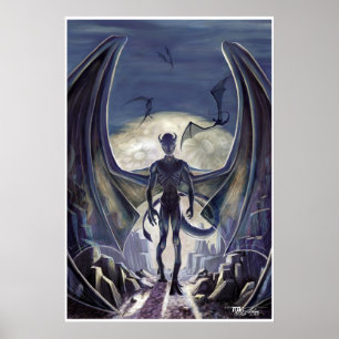 Póster Terrenos nocturnos de Lovecraft: