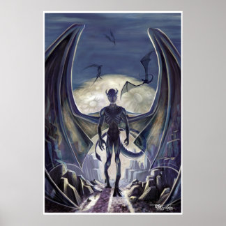 Póster Terrenos nocturnos de Lovecraft: