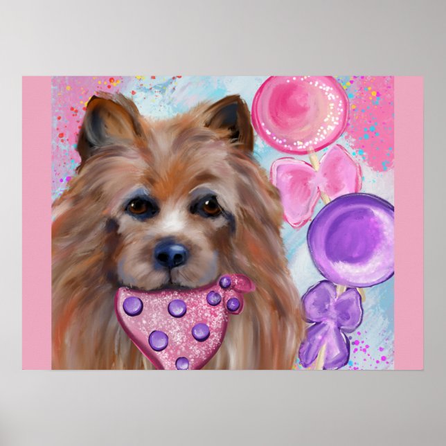 PÓSTER TERRIER AUSTRALIANO   (Frente)