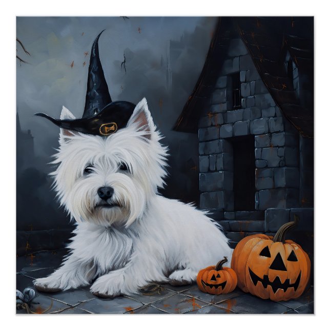 Póster Terrier Blanco de las Tierras Altas del Oeste Cala (Anverso)