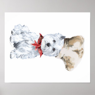 Póster Terrier Blanco de las Tierras Altas del Oeste Chef