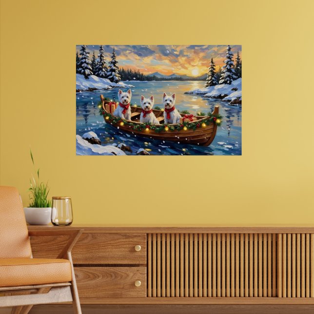 Póster Terrier Blanco de las Tierras Altas del Oeste Navi (Salón 2)