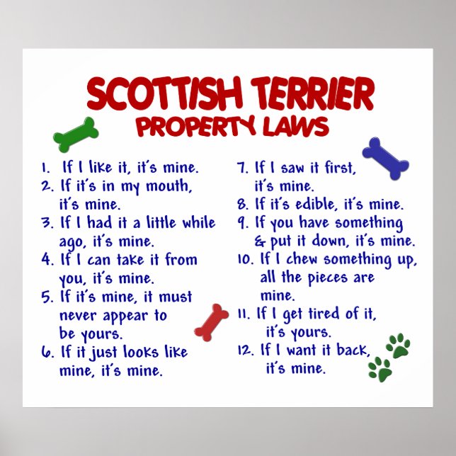 PÓSTER TERRIER DE SCOTTISH PL2 (Frente)
