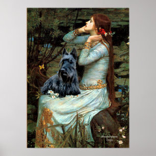 Póster Terrier Escocés 2 - Ophelia Sentada