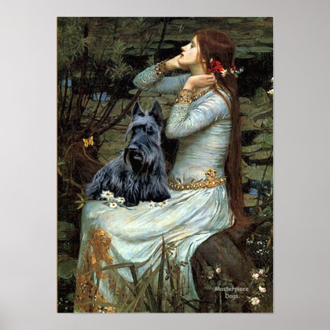 Póster Terrier Escocés 2 - Ophelia Sentada (Frente)