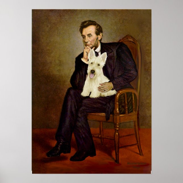 Póster Terrier Escocés (W5) - Lincoln (Frente)