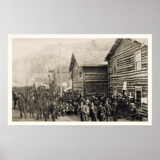 Póster Territorio de Dawson Yukon Foto 1898