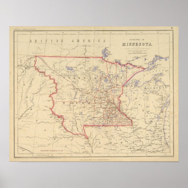 Póster Territorio de Minnesota (Frente)
