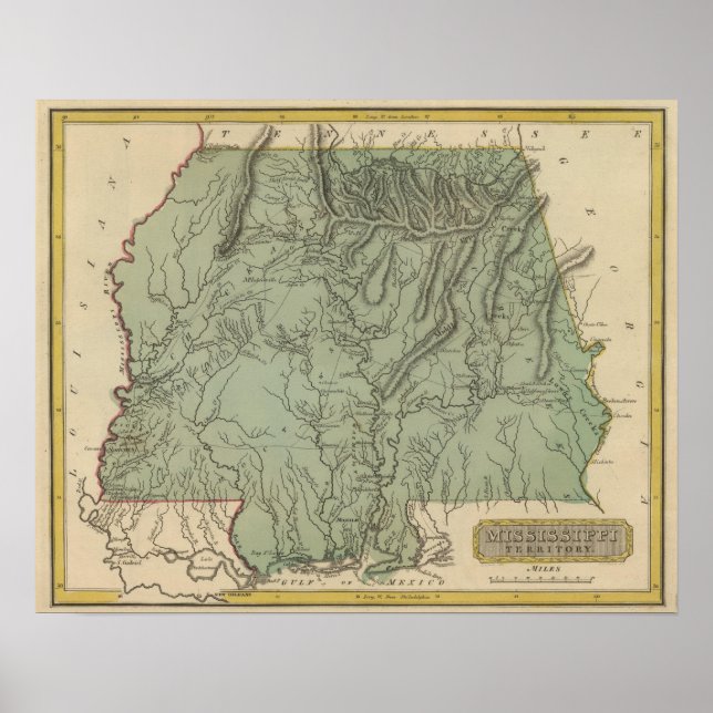 Póster Territorio de Misisipi (Frente)