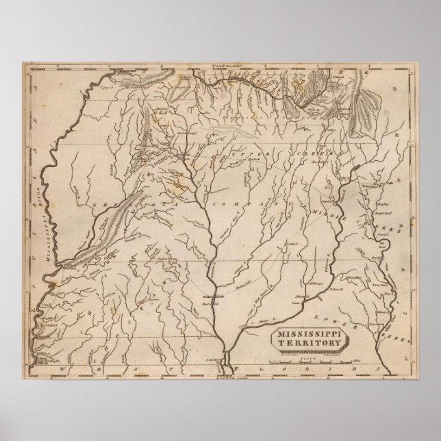 Póster Territorio de Misisipi 4 (Frente)