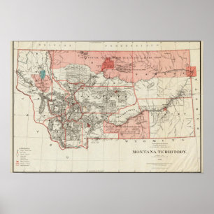 Póster Territorio de Montana