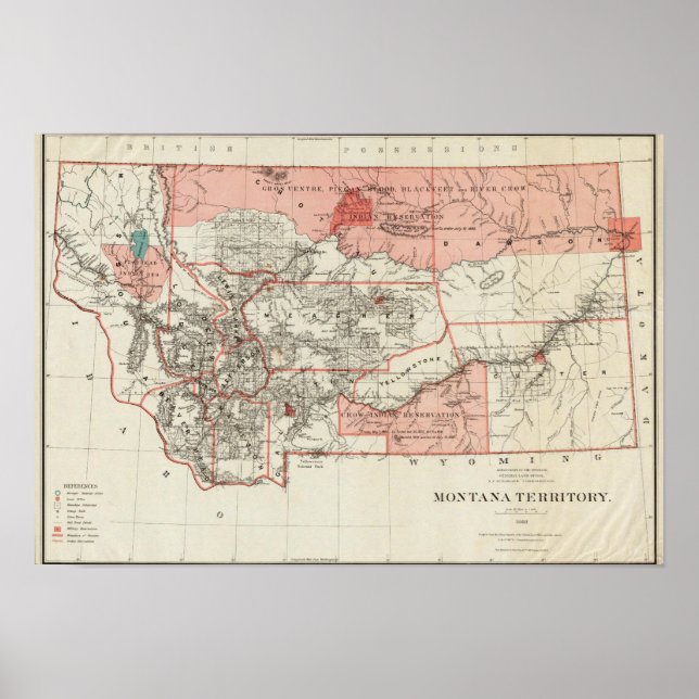 Póster Territorio de Montana (Frente)