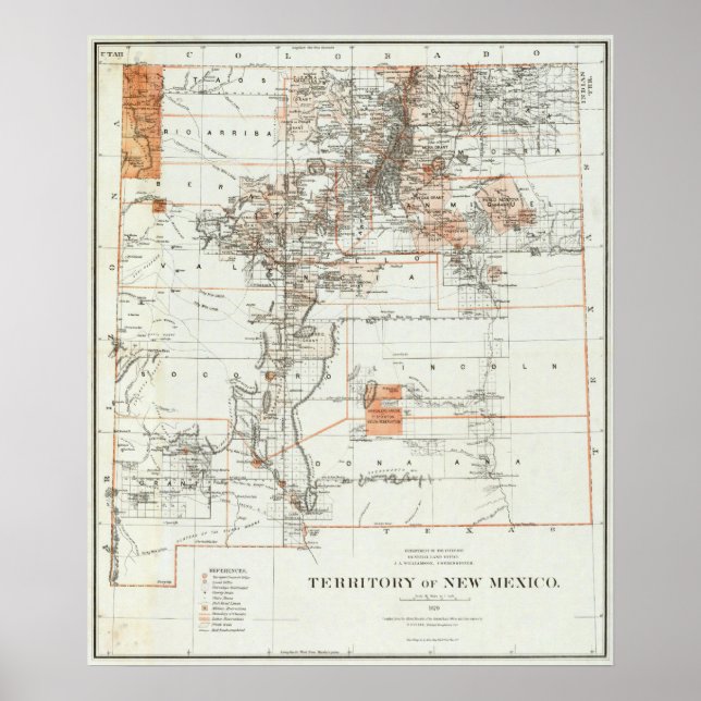 Póster Territorio De Nuevo México (Frente)