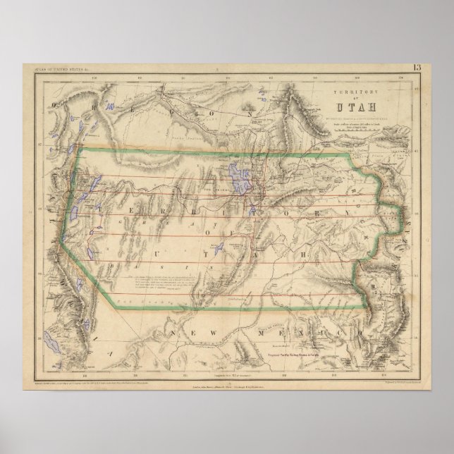 Póster Territorio de Utah (Frente)