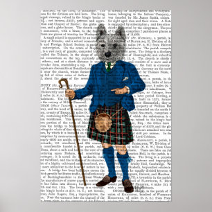 Póster Territorio del oeste de Highland en Kilt