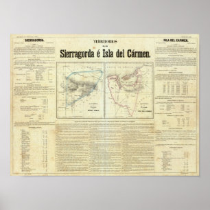 Póster Territorios de Sierragorda e Isla del Carmen