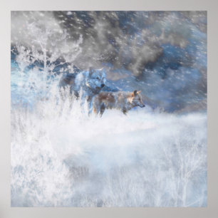 PÓSTER TERRITORIOS WOLF WINTER