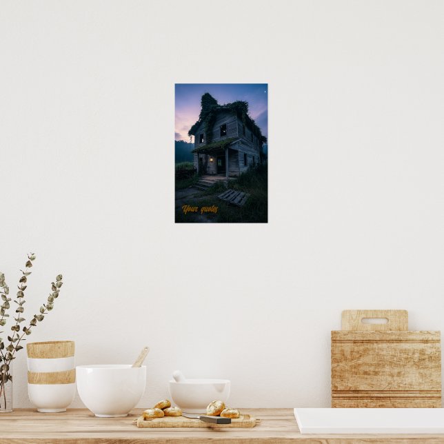 Póster Terror de Crepúsculo Gótico Oscuro  (Cocina)