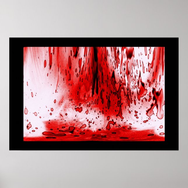 Póster Terror Espeluznante Sangriento Halloween (Frente)