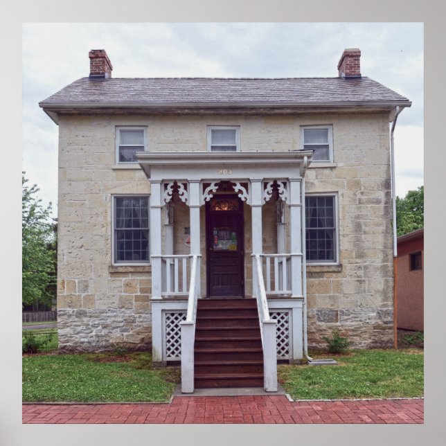 Póster Terwilliger House, Council Grove, Kansas (Frente)