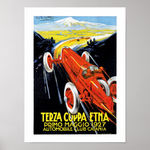 Póster Terza Coppa el Etna