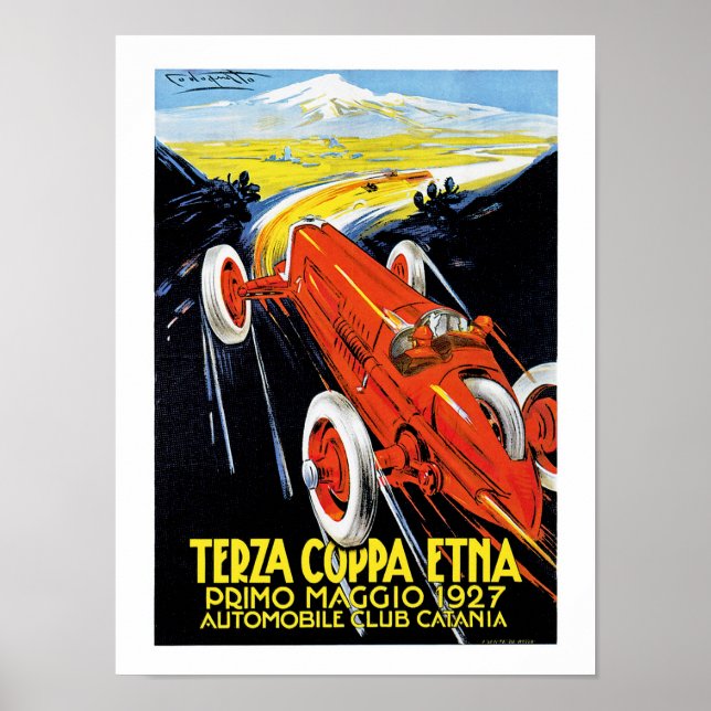 Póster Terza Coppa Etna (Frente)