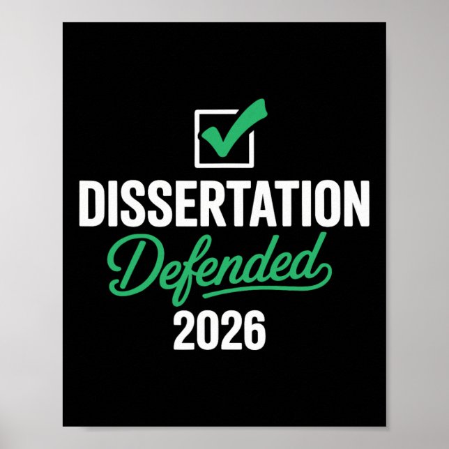 Póster Tesis Defendida 2026 Para Doctorado Phd Edd G (Frente)