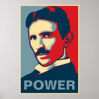 Póster Tesla Power