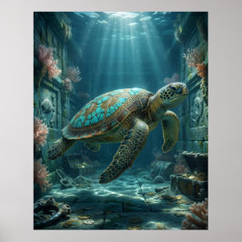 Póster Tesorería de la Tortuga de Oro