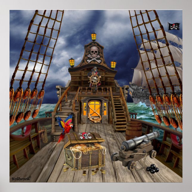 PÓSTER TESORO DE PIRATA ROBADO (Frente)