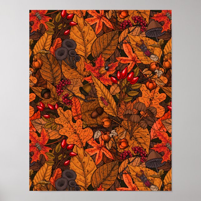Póster Tesoros de otoño (Frente)
