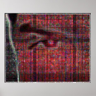 Póster tessellated face (full color version)