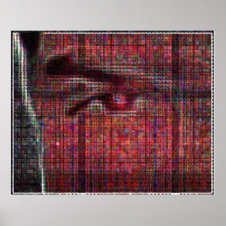 Póster tessellated face (full color version)