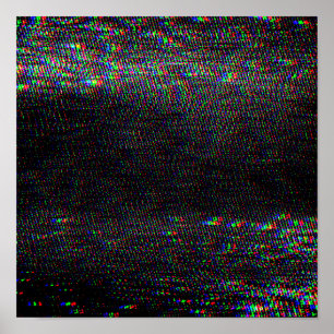 Póster Test Screen Glitch Texture.