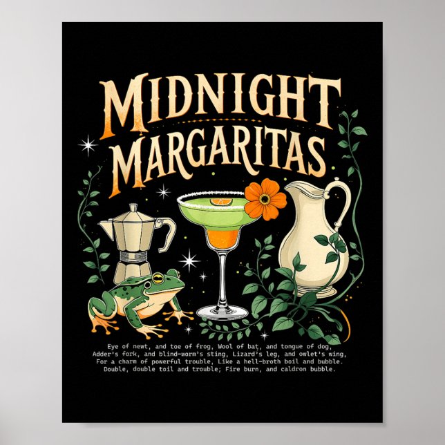 Póster Testigos Medianoche Margaritas Soky Tail (Frente)