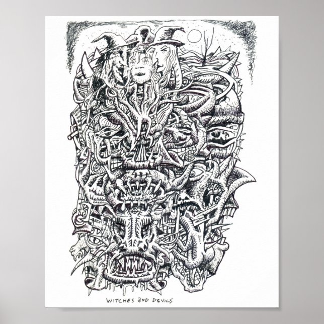 Póster Testigos y demonios (Frente)