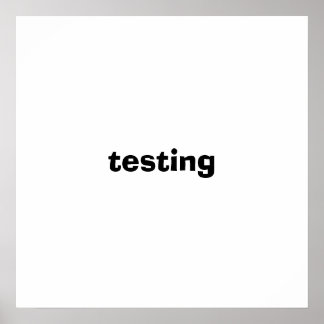 Póster testing
