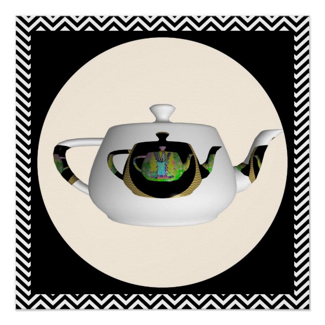 Póster Tetera triple Chevron (Anverso)