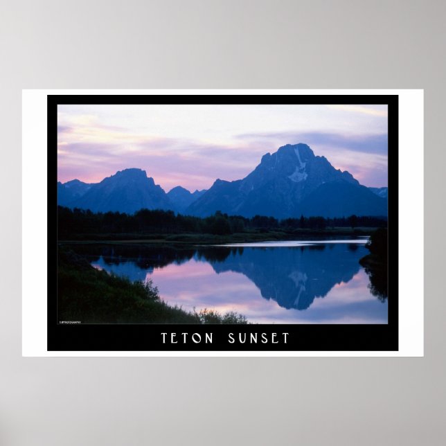 Póster Teton Sunset (Frente)